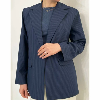 کت زنانه فاستونی سرمه‌ای اسکارلت (Scarlet) سین استایل