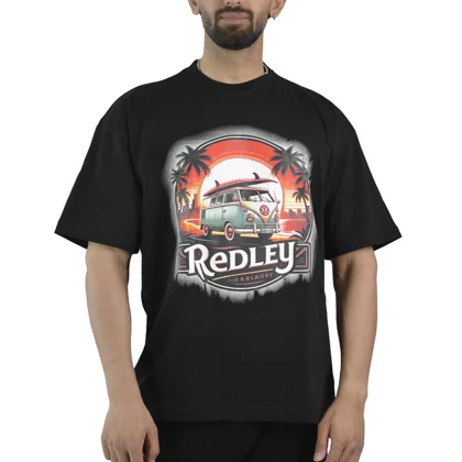 تیشرت باکسی اسپرت ردلی مدل SPL-4B0263 مشکی