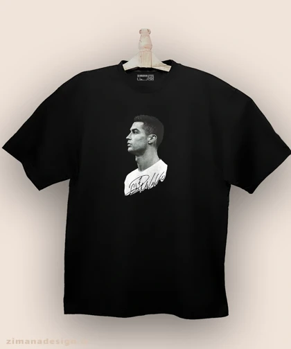 تیشرت لش مردانه و زنانه طرح کریستیانو رونالدو کد 960