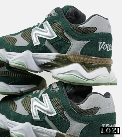کفش کتانی مردانه و زنانه سبز طوسی NEW BALANCE 9060 مدل 7231