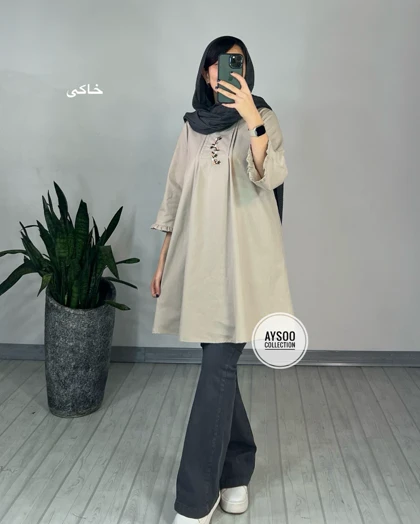 پیراهن مانتویی الینا