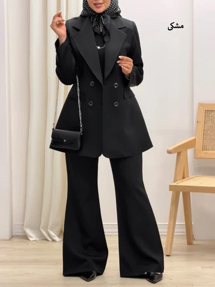 4253-کت و شلوار کارامل