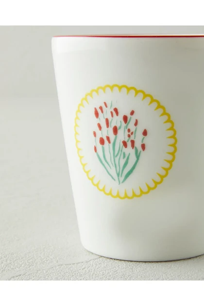 لیوان نوشیدنی چینی English Home مدل Brightfloria - سفید