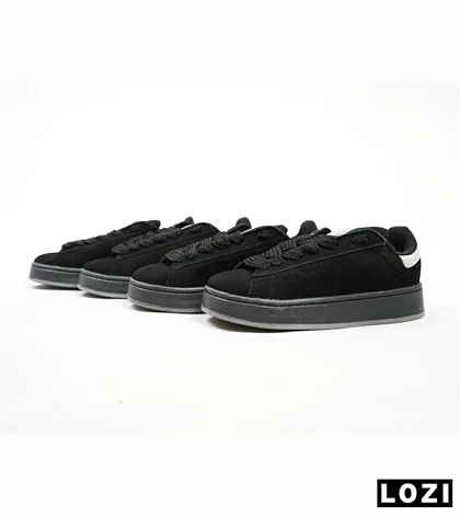کفش کتانی مردانه مشکی طوسی ADIDAS stan smith
