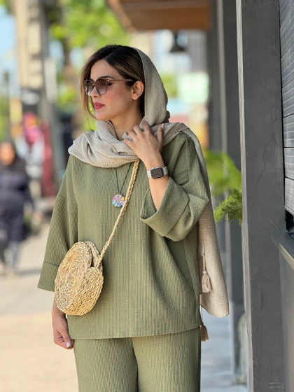 ست مانتو شلوار گیسو