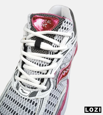 کفش کتانی مردانه و زنانه طوسی صورتی Saucony pro grid omni 9 مدل 8646