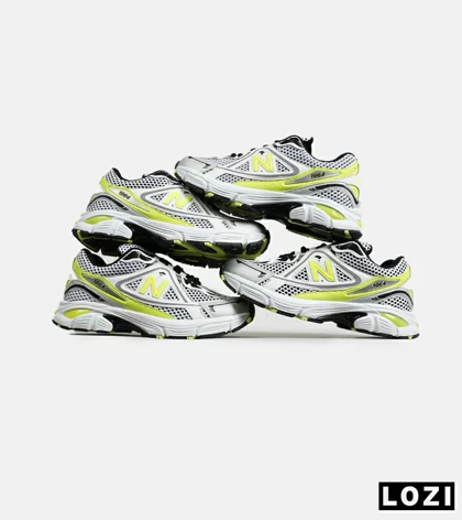 کفش کتانی مردانه و زنانه سفید لیمویی NEW BALANCE 1064 V.2