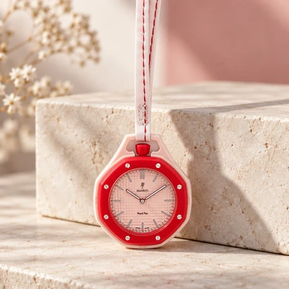 ساعت رویال پاپ OTTO ROSSO قرمز صورتی Swatch-10718-U