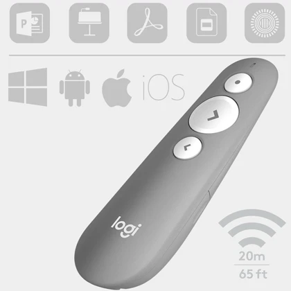 لیزر پرزنتر بی سیم لاجیتک Logitech مدل R500S با لیزر قرمز و برد 20 متر