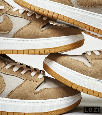 کفش کتانی مردانه قهوه ای کرم نایک NIKE SB