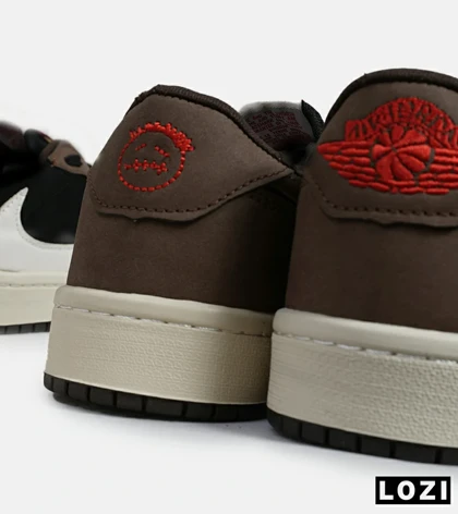 کفش کتانی مردانه قهوه ای مشکی نایک NIKE travis scott
