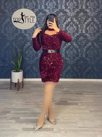 میدی پولک مخمل کد : 7830