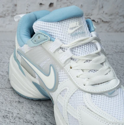 کفش کتانی زنانه نایک V2K سفید آبی (Nike V2K White Blue) کد 2350