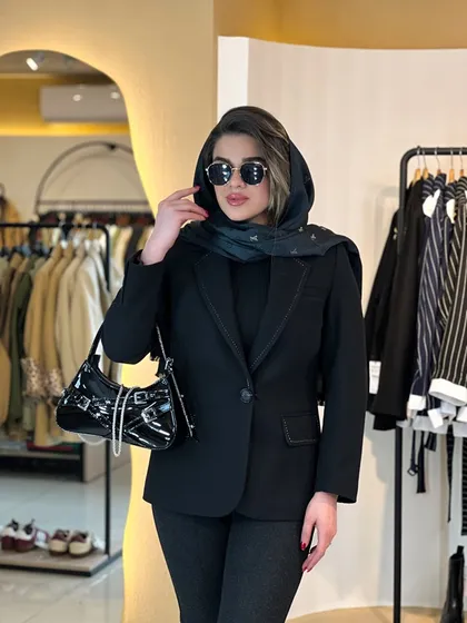 کت فوتر شلال دوزی مشکی 120209
