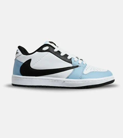 کفش کتانی مردانه مشکی سفید آبی نایک NIKE travis scott