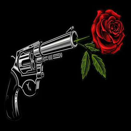 تیشرت guns n roses گانز ان روزز Gun with rose کد 181375