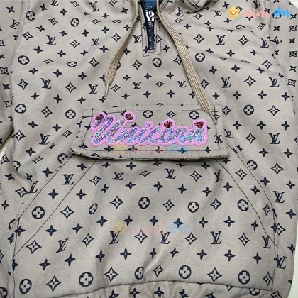 ست هودی شلوار دخترانه داخل خز Louis Vuitton