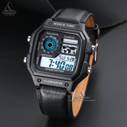 ساعت کاسیو بند چرمی Casio AE-1200WH-1832