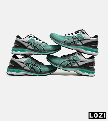 کتانی مردانه و زنانه سبز نقره ای ASICS GEL-KAYANO 27