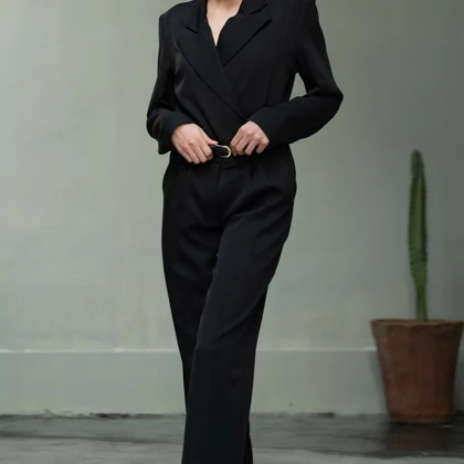 شلوار زنانه کرپ راسته‌ی آلا (Alla) کد 6243