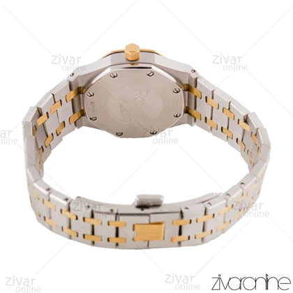 ساعت اودمار پیگه (AP) زنانه نقره ای طلایی صفحه مشکی 105587