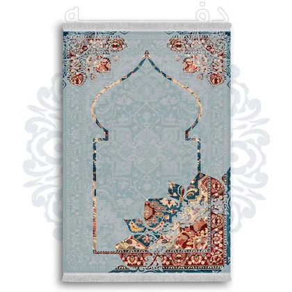 فرشینه از جنس پارچه هازان مخمل ترک طرح سجاده برند دفه کد DSJ 76