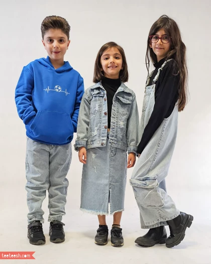 هودی آبی طرح فوتبال