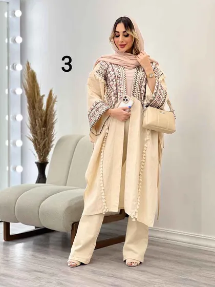 مانتو پانچ طرح دار