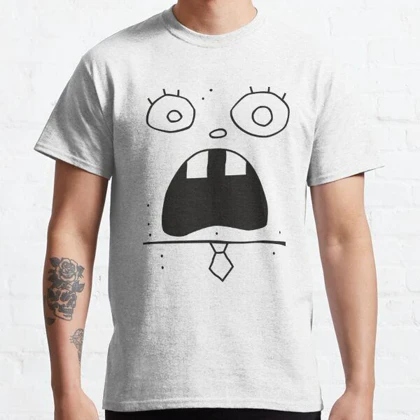 تیشرت Spongebob | تیشرت باب اسفنجی طرح Doodle Bob Face کد 117896