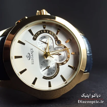 ساعت مچی مردانه برند الگانس مدل DO1175 بند چرمی