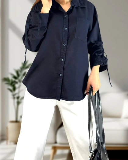 شومیز مچ چاک‌دار کبریتی زنانه