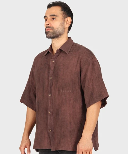 پیراهن باکسی مردانه آستین کوتاه 2683