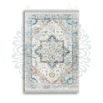 *جدید* فرشینه از جنس پارچه شانل مخمل ترک طرح فانتزی برند دفه کد 1648