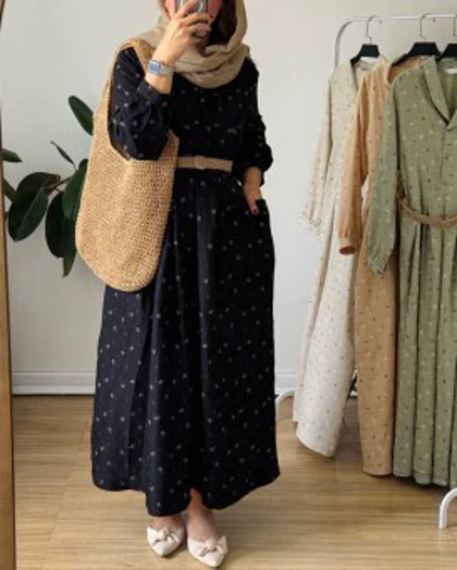 پیراهن مانتویی بابونه7