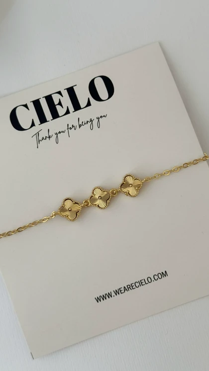 دستبند 3 گل ریز ونکلیف کیفیت درجه A