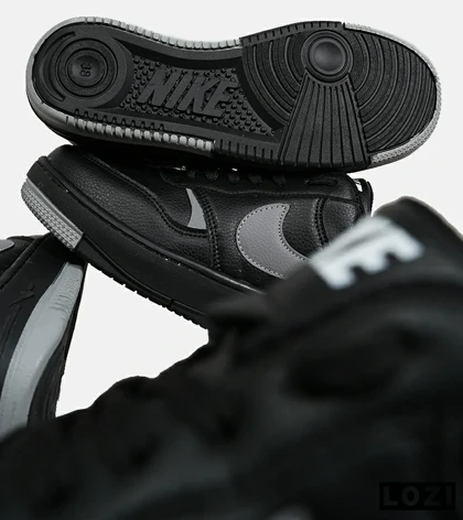 کفش کتانی بزرگ پا مشکی طوسی Nike Gama Force Sail مدل 6733