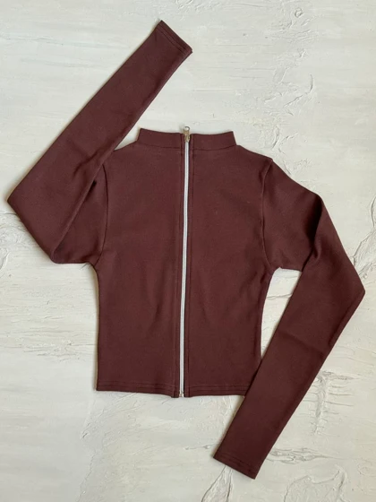 کراپ زیپی یقه سه سانت کد 1400168