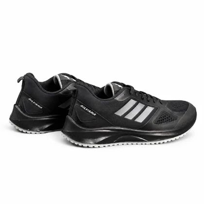 کفش کتانی بزرگ پا آدیداس رانینگ زیره تزریق مشکی سفید ADIDAS