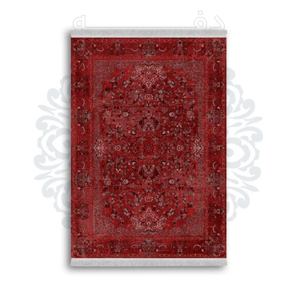 فرشینه از جنس پارچه هازان مخمل ترک طرح سنتی و مدرن برند دفه کد DAMG359