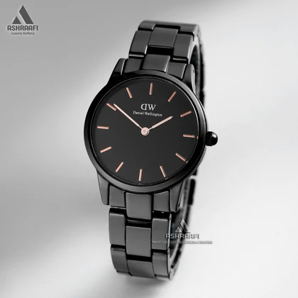 ساعت زنانه دنیل ولینگتون Daniel Wellington Iconic Link Ceramic Black