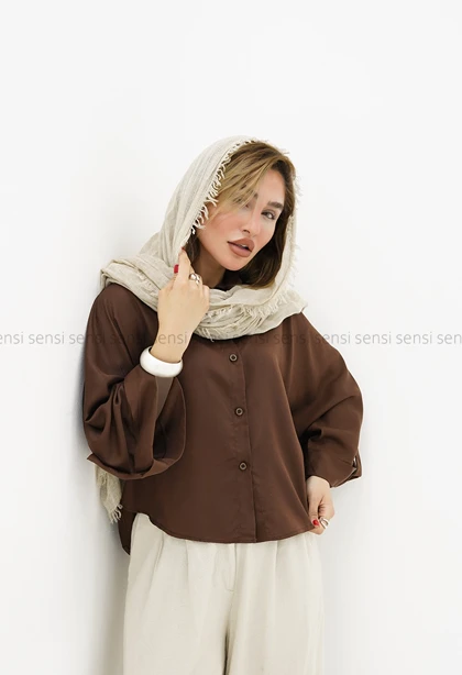 شومیز زنانه سیلک کیمونو کد1006270