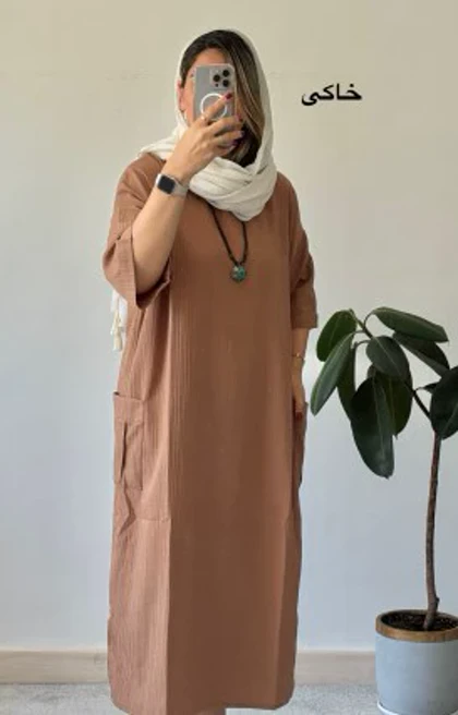 پیراهن مانتویی دلسا 12