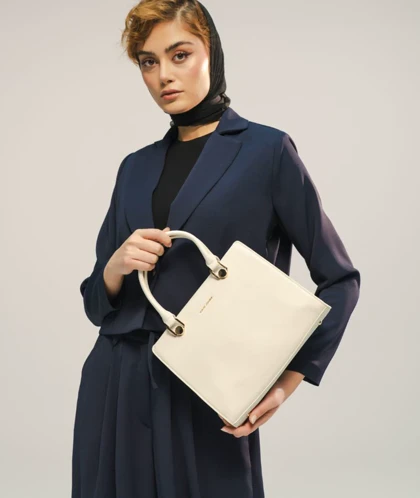 کیف دستی زنانه شیک و مجلسی چرم مصنوعی دیوید جونز DAVIDJONES