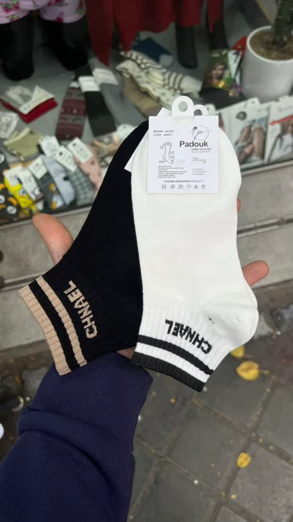 جوراب مچی طرح چنل