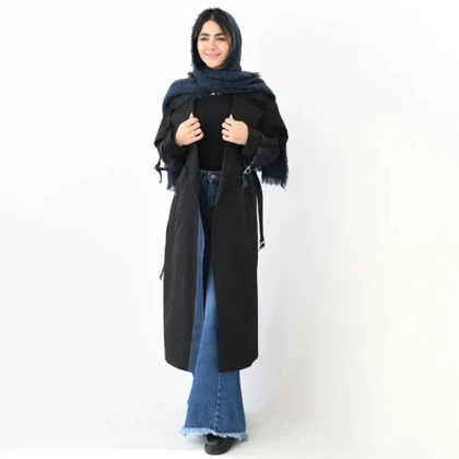 ترنچ کت بلند ترکیبی کد 809