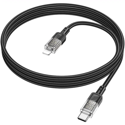 کابل تایپ سی به لایتنینگ هوکو Hoco مدل U129 توان 27 وات 1.2 متر