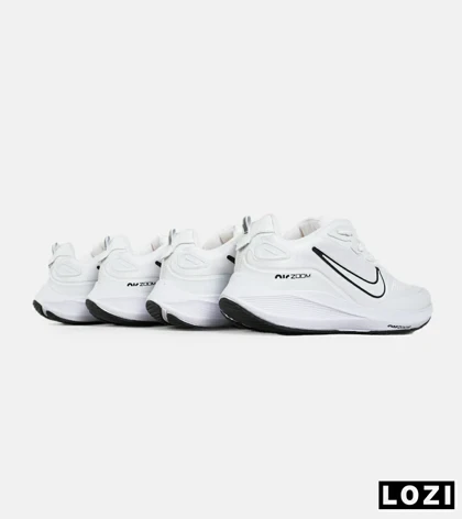 کفش کتانی مردانه و زنانه سفید نایک NIKE air zoom مدل 7183