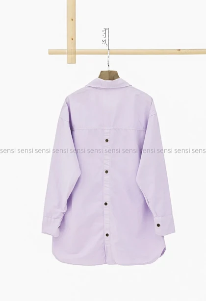 شومیز لینن پشت دکمه کد1005093