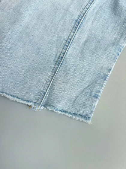 کت جین دوخت رنگی کد 3395