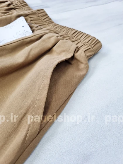 دامن جیب کراس کمرکش پایین طرح دار